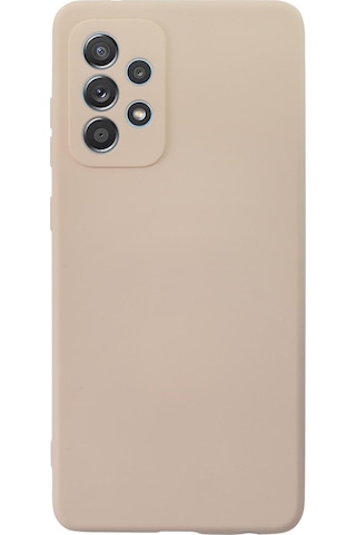 Samsung A52 Premium Silikonlu Lansman Telefon Kılıfı Mchzr Pembe