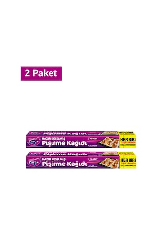 Hazır Kesilmiş Pişirme Kağıdı 10 Lu 42 X 37 Cm İkili Set