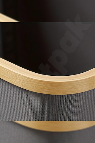 50 Lt Bambu Kumaş Kirli Çamaşır Taşıma - Sepeti Joseph Model Antrasit