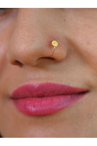 Gold Yuvarlak Burgu Detay 925 Ayar Hızma-hızma36 Altın