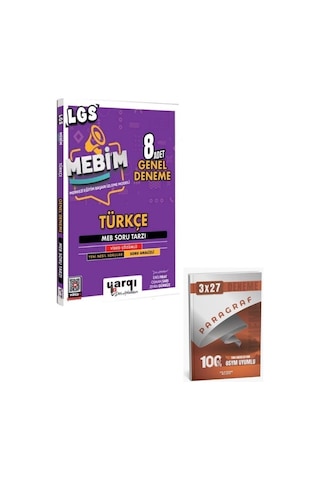 Ders Arkadaşım 2027 8. Sınıf Lgs Mebim Türkçe 8 Adet Genel Deneme+ Anla Kazan Paragraf