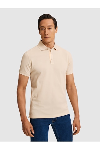 Cacharel Erkek Kum Tişört Basic 50320657-vr085 Ekru