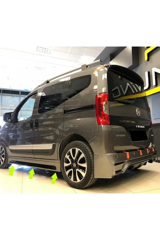 Fiat Fiorino Yan Marşpiyel Seti Plastik 2 Adet Mat Siyah