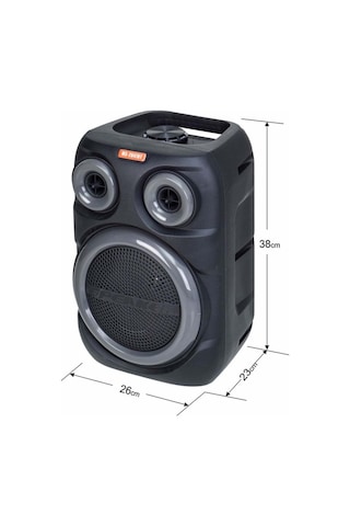 Rose Ms-2047-bt Bluetooth Ve Usb Girişli 8 İnch Şarjlı Işıklı Hoparlör
