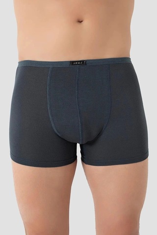 Carlburn Özel Seri Erkek İnce Bel Lastikli Bambu Boxer Füme 5'li Paket İç Giyim Hediye Yumuşak Doku