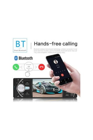 Exvol Araba Oto Teyp+park Kamera Hediyeli 4.1 İnc Ekran 4*60W Bluetooth-MP3-MP5-USB