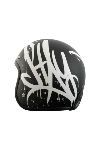 Torc T-50 Del Mar Wild One Açık Motosiklet Kaskı Mat Siyah Gri