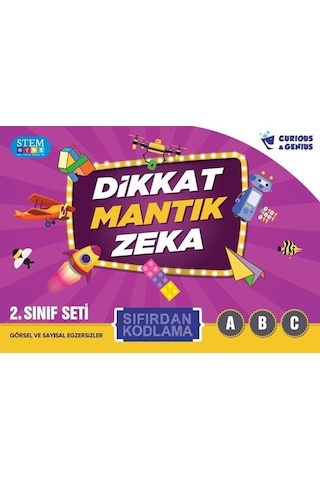Curious & Genius 2. Sınıf Sıfırdan Kodlama Seti 3 Kitap