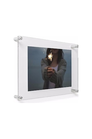 A4 Şeffaf Pleksi Tabela Resim Fotoğraf Çerçevesi (21X30) (360609461)
