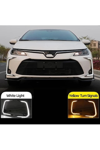Toyota Corolla 2019-2020-2021 Gündüz Ledi Sarı Beyaz