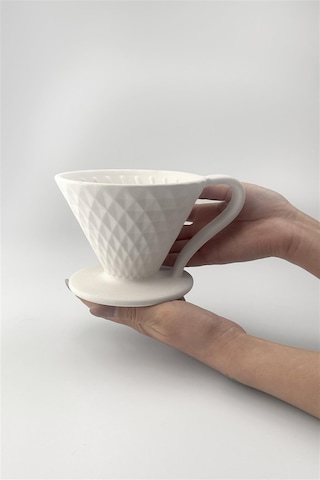Prizma Dripper V60 - 02 Seramik Bisküvi Ham Ürün