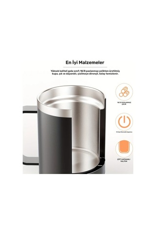 Honeybeeshop Yeşil Akıllı Kahve Bardağı Isıtıcısı 55 Cye Kadar Sıcak Tutar Çay Süt Çikolata