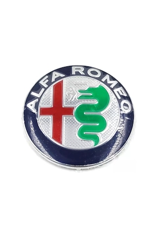 ALFA ROMEO BAGAJ KAPUT LOGO 74 MM 1 ADET AMBLEM LACİVERT-YEŞİL