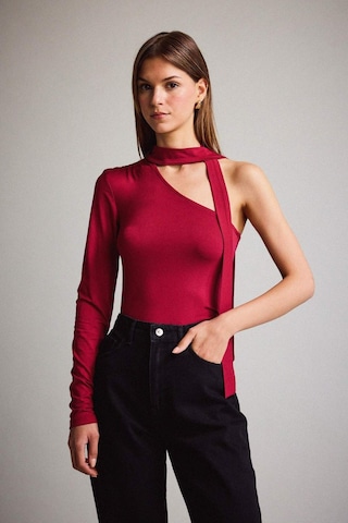 Defacto Tek Omuzlu Bağlama Detaylı Bluz G3334ax25wnbr229 Bordo