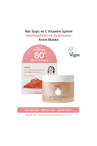 Midha Vita C Vitalizing Wash Off Mask 100 ML