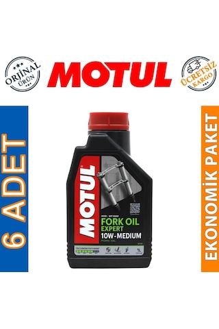 Motul Fork Oil Expert Medium 10w 1 Lt Amartisör Yağı (6 Adet)