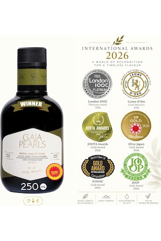 Gaia Pearls Milas Memecik Erken Hasat Soğuk Sıkım Zeytinyağı 250 ML