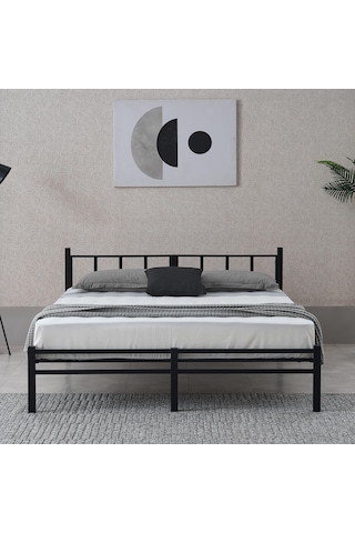 Unimet Titan Çift Kişilik Metal Karyola 160x200 - Siyah