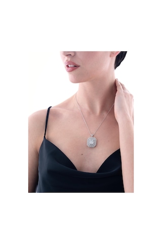 Nochediamond 1,67 Karat Baget Pırlanta Kolye-604