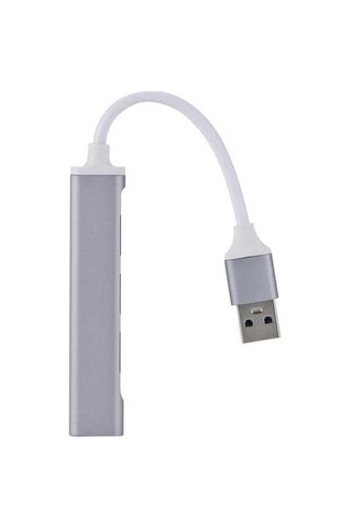 Willowhaven Gvkemall Gri A809 Usb Hub: 4 Port 1xusb 3.0 + 3xusb 2.0 Hızlı Veri Transfer, Alüminyum Gövde, Taşınabilir, Tak Ve Çalıştır