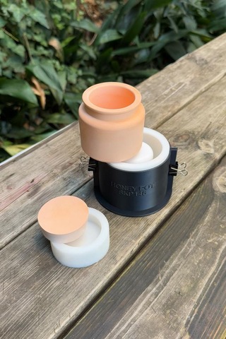 Rufus Concept Honey Pot Silikon Kap Kalıbı Beyaz