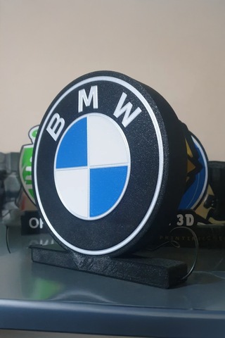 Bmw Logolu Led Gece Lambası Çok Renkli