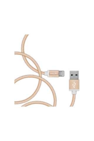 Philips Uyumlu DLC2508G/97 Lightning 1.2 M Hızlı Data Şarj Kablosu