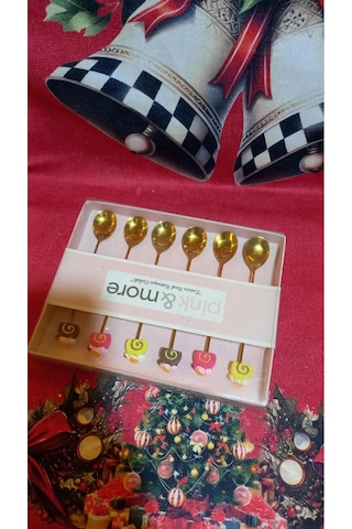 Çay Kaşık 6 Lı Gold Neşeli Altın