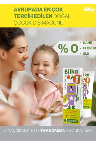 Homeopati Çocuk Diş Macunu 2+ Mandalina
