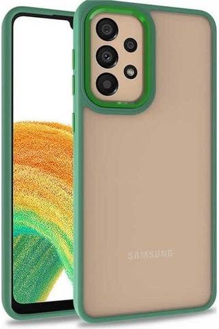 Galaxy Uyumlu A52 Kılıf Zore Flora Kapak Yeşil