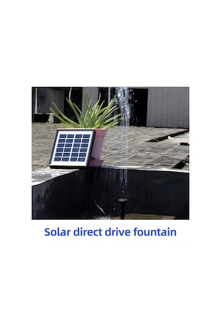 Singree Güneş Enerjili 1.5w Su Pompası - 160l/saat Akış, 8 Nozul Ve 3m Hortum İle Kuş Banyosu & Bahçe Havuzu İçin