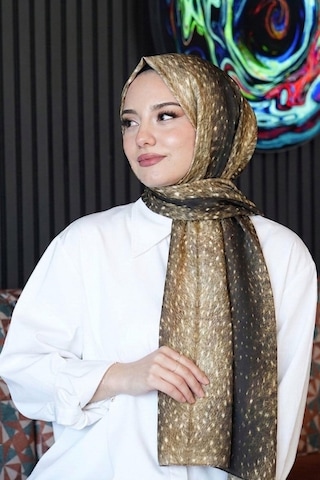 Afvente Ceylan Desen Gold Soft Pamuk Şal Diğer Afvente Ceylan Desen Gold Soft Pamuk Şal Diğer
