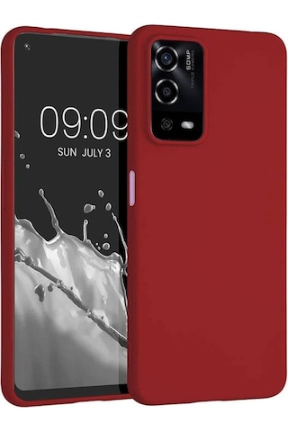 Oppo A55 4g Kılıf Esnek Yapılı İnce Slim Silikon Kapak Ryc/premier Kirmizi
