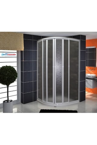 Nokta Duşakabin 80 x 80 Oval Teknesiz Mika Duşakabin Nd407 Şeffaf