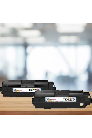 Kyocera 1t0c140nl0 Tk-1270 Uyumlu Siyah Toner 2'li Paket /ecosysma4000x / Ecosysma4000fx / Ecosysma4000wifx