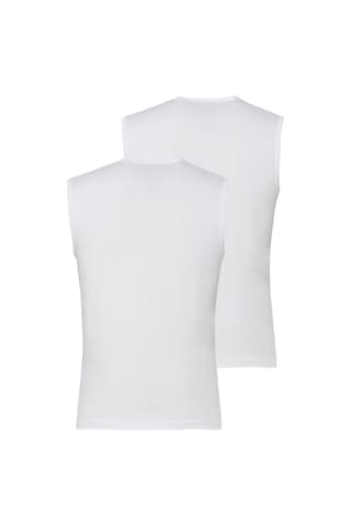 Blackspade Erkek Kolsuz V Yaka T-shirt 2'li Paket 9677 Beyaz