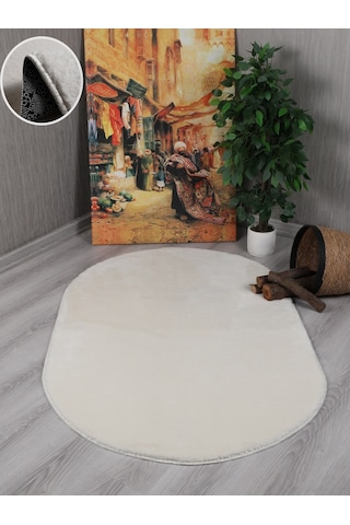 My Evilla Modern Dekoratif Kaymaz Taban Simirna Oval Halı Yolluk 001