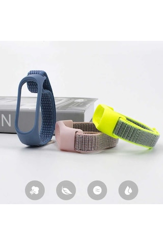 Ekılıf - Xiaomi Mi Band 5 Uyumlu - Kordon Hasır Kordon - Krd-03 - No5 - T13906