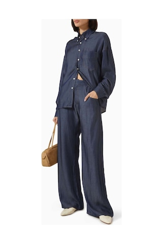 Eb Denim Eddie Bowed Pantolon - - Kumaş Ile Şık Ve Rahat Gündelik Ürün Mavi