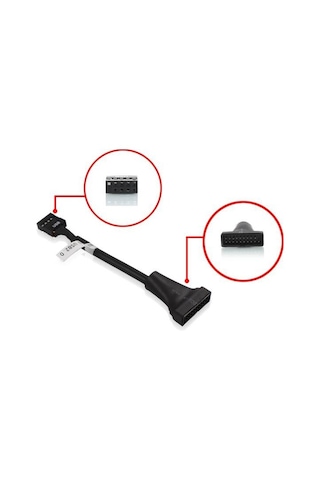 9 Pin Usb 2.0 To 19 Pin Usb 3.0 Çevirici Dönüştürücü Kablo