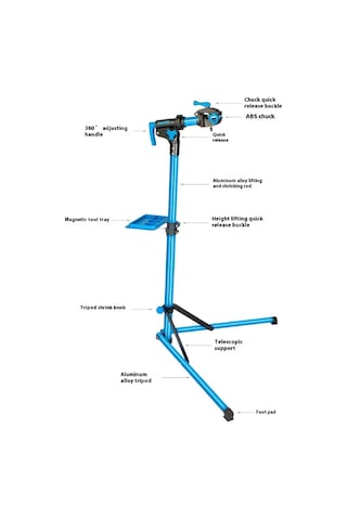 Toopre Tl-06l Katlanabilir Alüminyum Bisiklet Bakım Standı Mavi