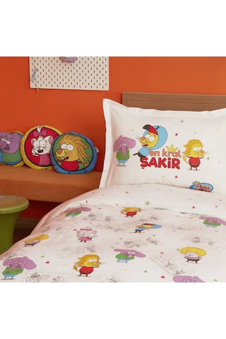 Karaca Home X Kral Şakir En Kral Şakir Tek Kişilik Nevresim Takımı Renkli