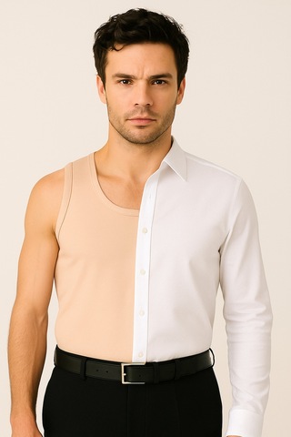 Lirona 16852 Tekli Paket Erkek Premium Kumaş Görünmez Atlet Pamuklu Moda Ten