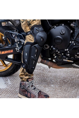 Motoanl Motosiklet Lüx Dizlik Dirseklik Mafsallı Set Koruma Sertifikalı Bacak Ve Kol Koruma Motor Dizlik