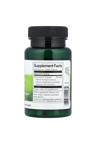 Swanson Saffron Extract Mental And Emotional Health 30 Mg 60 Vega