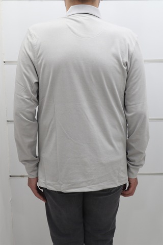 Santa Dmc Tekstil Erkek Düz Klasik Kesim Rahat Kalıp Polo Yakalı Tek Cep Kışlık Ince Sweat Gri