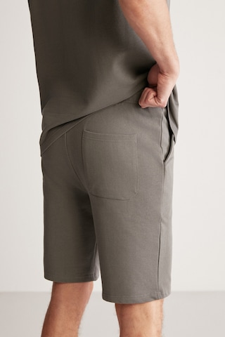 Colombia Erkek 2 Li Set Comfort Fit Polarsız Nakışlı Gri Eşofman Takımı