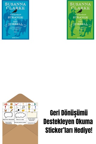 Jonathan Strange Ve Bay Norrell - 2 + Jonathan Strange Ve Bay Norrell - 3 + Okuma Sticker'ları