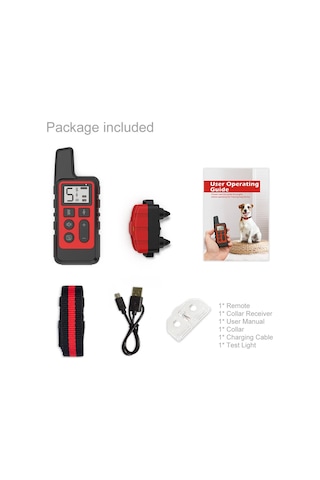 Zilinn Elektronik Köpek Eğitim Tasması, Su Geçirmez, Şarj Edilebilir, Havlama Önleyici, Uzaktan Kumanda, Küçük Ve Orta Boy Köpekler İçin Eğitici