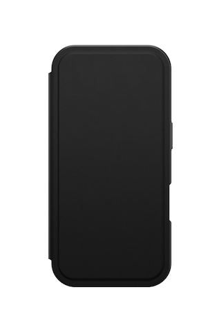Apple Uyumlu iPhone 17 Pro Max Pu Kartlıklı Kapaklı Amazingthing Glamour Foilo Serisi Kılıf Siyah Siyah